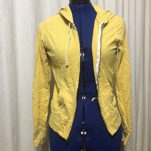 AE Yellow Zip Up Hoodie